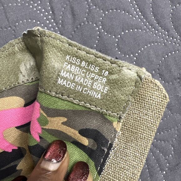 Rock & Candy Military Style Kiss Bliss Lace Up Boots Olive SZ US 10 NEW Gorpcore - Picture 8 of 11